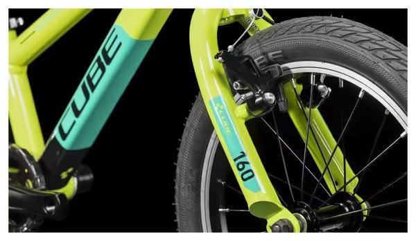 VTT Enfant Cube Cubie 160 RT Single Speed 16'' Vert 3 - 5 Ans – Image 8