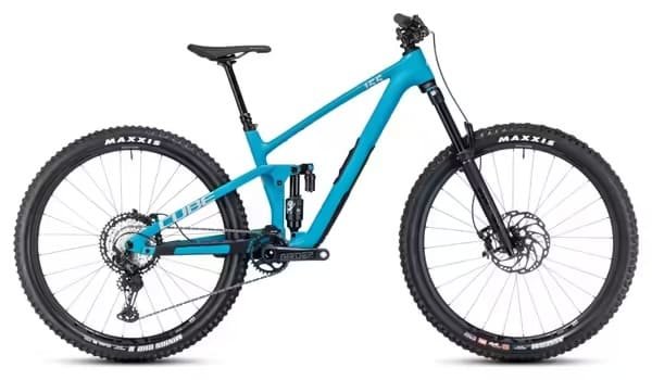 VTT Tout-Suspendu Cube Stereo One55 C:62 SLX Shimano XT 12V 29'' Bleu Bondi