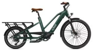 Vélo Cargo Longtail Électrique O2 Feel Equo Cargo Power 4.1 Shimano Deore 10V 720 Wh 20/26'' Vert Émeraude Pack Family