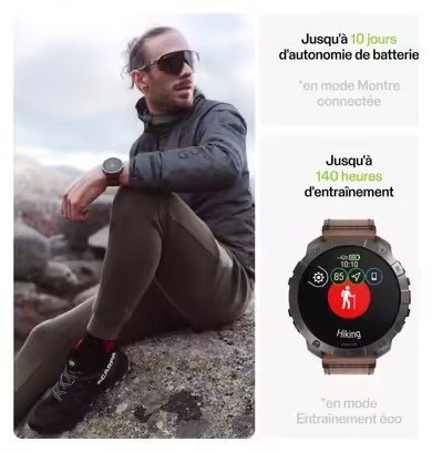 Montre GPS Polar Grit X2 Pro Titane Gris Titan Marron – Image 5