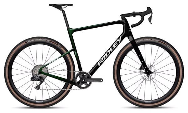 Vélo de Gravel Ridley Kanzo Adventure Shimano GRX Di2 11V 700 mm Vert Stellar Noir