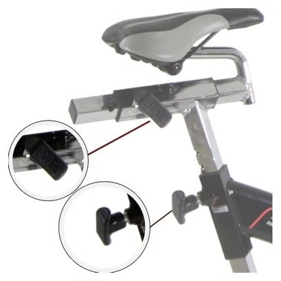 Vélo de biking à friction KHRONOS. Volant de 22 Kg. Utilisation réguliére.Guidon de triathlon. H9162FD – Image 3