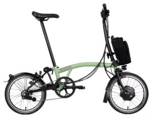 Vélo Pliant Électrique Brompton Electric C Line Explore Mid Brompton 6V 300 Wh 16'' Vert Matcha