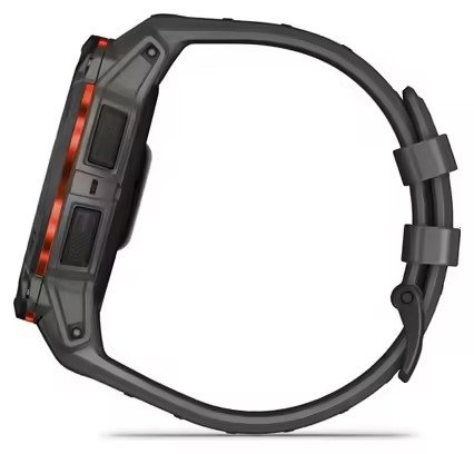 Montre GPS Garmin Instinct 3 Solar - 50 mm Noir avec Bracelet en Silicone Gris Charcoal – Image 6