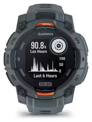 Montre GPS Garmin Instinct 3 Solar - 45 mm Bleu Twilight avec Bracelet en Silicone Bleu Twilight