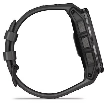 Montre GPS Garmin Instinct 3 AMOLED - 50 mm Noir avec Bracelet en Silicone Gris Charcoal – Image 4
