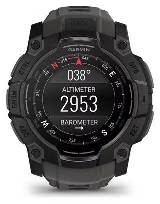 Montre GPS Garmin Instinct 3 AMOLED - 50 mm Noir avec Bracelet en Silicone Gris Charcoal – Image 7