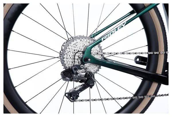 Vélo de Gravel Ridley Kanzo Adventure Shimano GRX Di2 11V 700 mm Vert Stellar Noir – Image 5