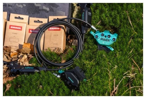 Paire de Freins à Disque Sram Maven Ultimate (Avec Disques) Vert/Noir Expert Kit – Image 3