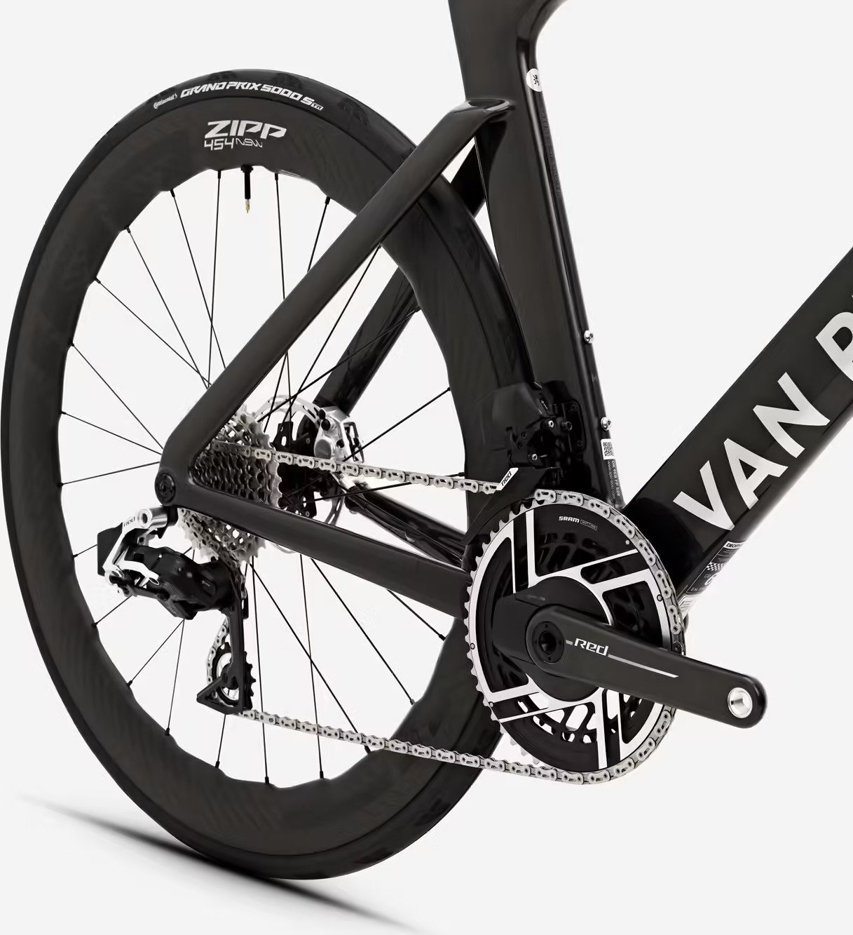 Vélo de Rout e Van Rysel RCR-F Pro Sram Red AXS 12V 700 mm Noir Carbon Raw Signature 2025 – Image 5