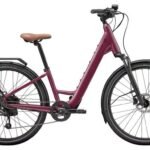 Vélo de Ville Électrique Cannondale Mavaro Neo SL 2 Low Step Thru MicroShift 7V 360 Wh 27.5'' Rouge Cerise