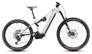 VTT Électrique Tout-Suspendu Cube Stereo Hybrid One77 HPC SLX 800 Shimano Deore XT 12V 800 Wh 29''/27.5'' Beige Desert Stone Vert 2025