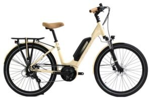 Vélo de Ville Électrique Granville E-Urban 30 Unisex Shimano Tourney/Altus 7V 500 Wh 700 mm Beige Ivory