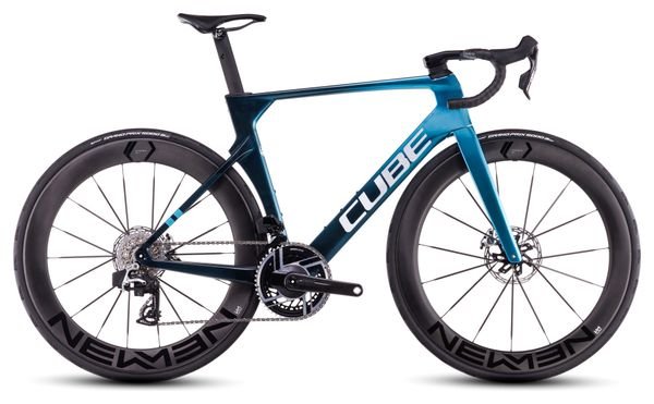 Vélo de Route Cube Litening Aero C:68X SLX Sram Red AXS 12V 700 mm Bleu Chrome 2025