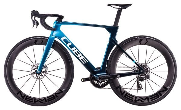 Vélo de Route Cube Litening Aero C:68X SLX Sram Red AXS 12V 700 mm Bleu Chrome 2025 – Image 4