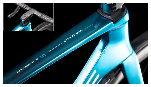 Vélo de Route Cube Litening Aero C:68X SLX Sram Red AXS 12V 700 mm Bleu Chrome 2025 – Image 7