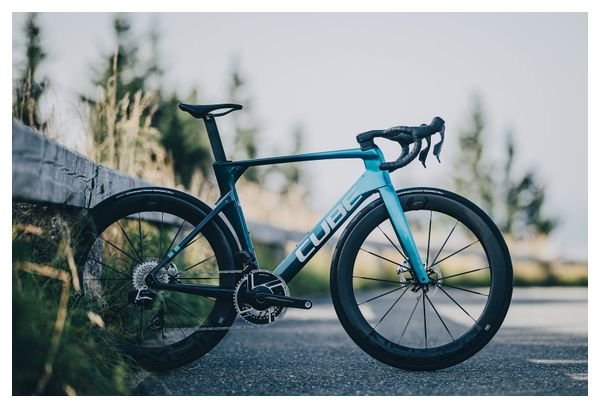Vélo de Route Cube Litening Aero C:68X SLX Sram Red AXS 12V 700 mm Bleu Chrome 2025 – Image 10