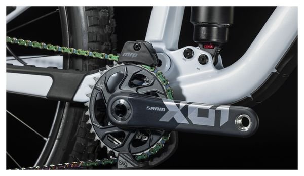 VTT Tout-Suspendu Cube Stereo One77 C:68X SLT 29 Sram X01 Eagle AXS 12V 29'' Blanc Flash – Image 9