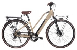Vélo de Ville Électrique Bicyklet Camille Shimano Acera/Altus 8V 504 Wh 700 mm Beige Ivoire - Produit Reconditionné