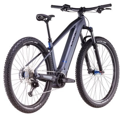 VTT Électrique Semi-Rigide Cube Reaction Hybrid Pro 800 Shimano Deore/Deore XT 12V 800 Wh 29'' Gris Metallic 2025 – Image 6