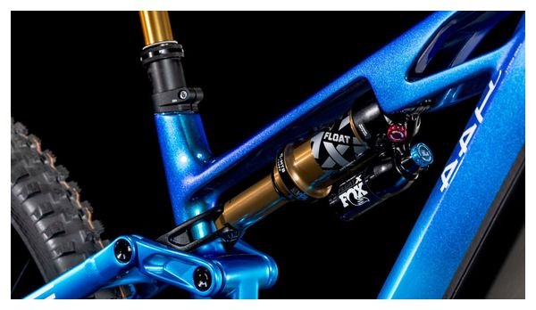 VTT Électrique Tout-Suspendu Cube Stereo Hybrid One44 HPC AT 800 Sram X0 Eagle AXS 12V 800 Wh 29'' Bleu Actionteam 2025 – Image 8