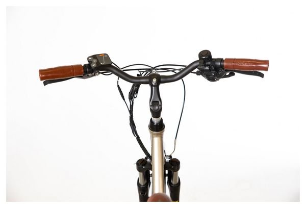 Vélo de Ville Électrique Mixte Bicyklet Claude Shimano Tourney 7V 500 Wh 700 mm Beige Marron – Image 10