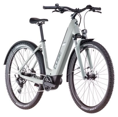 VTC Électrique Cube Nuride Hybrid Performance 625 Allroad Easy Entry Shimano Cues 9V 625 Wh 29'' Gris Vert Swamp 2025 – Image 2