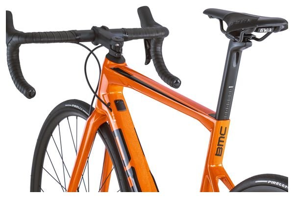Vélo de Route BMC Teammachine SLR Four Shimano 105 Di2 12V 700 mm Orange Sparkling – Image 6