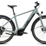 VTC Électrique Cube Nuride Hybrid Performance 625 Allroad Shimano Cues 9V 625 Wh 29'' Gris Vert Swamp 2025