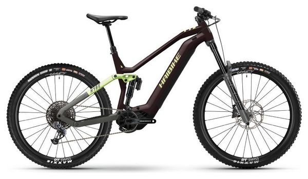 VTT Électrique Tout-Suspendu Haibike Hybe 10.5 Sram GX Eagle AXS 12V 720 Wh MX(29/27.5'') Marron 2024