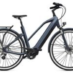 Vélo de Ville Électrique O2 Feel iSwan City Boost 6.1 Mid Shimano Altus 8V 432 Wh 28'' Gris Anthracite