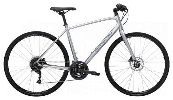 Vélo Fitness Trek FX 2 Disc Shimano Acera/Altus 9V 700 mm Gris Quicksilver