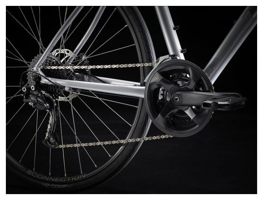 Vélo Fitness Trek FX 2 Disc Shimano Acera/Altus 9V 700 mm Gris Quicksilver – Image 7