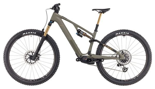 VTT Électrique Tout-Suspendu Cube AMS Hybrid One44 C:68X Super TM 400X Sram XX Eagle AXS 12V 400 Wh 29'' Vert Dusty Olive 2025 – Image 4