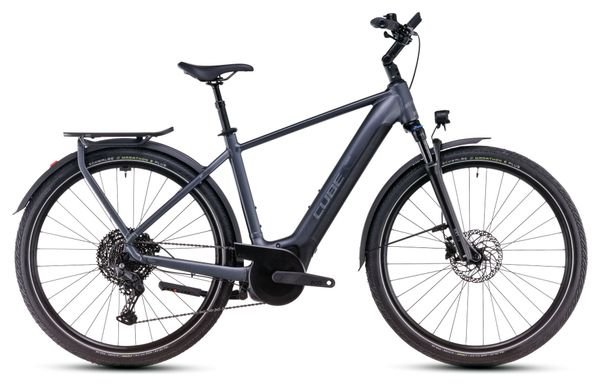 VTC Électrique Cube Touring Hybrid Pro 625 Shimano Cues 11V 625 Wh 700 mm Gris Metallic 2025