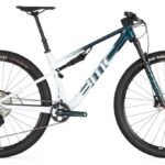 VTT Tout-Suspendu BMC Fourstroke Three Shimano SLX 12V 29'' Bleu Dark Petrol Blanc Sand 2024