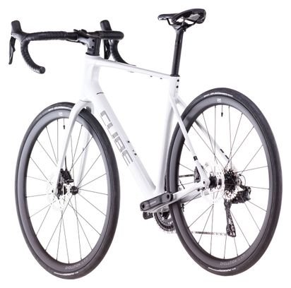 Vélo de Route Cube Attain C:62 SLX Shimano 105 Di2 12V 700 mm Blanc Cotton Gris 2025 – Image 5
