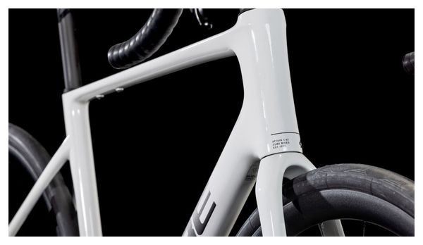 Vélo de Route Cube Attain C:62 SLX Shimano 105 Di2 12V 700 mm Blanc Cotton Gris 2025 – Image 8