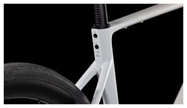 Vélo de Route Cube Attain C:62 SLX Shimano 105 Di2 12V 700 mm Blanc Cotton Gris 2025 – Image 9