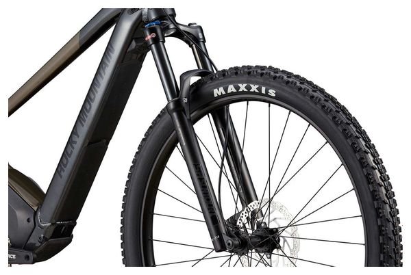 VTT Électrique Semi-Rigide Rocky Mountain Fusion Powerplay 10 Shimano Deore 10V 480Wh 29'' Marron Gris – Image 7