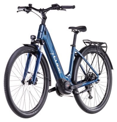 VTC Électrique Cube Touring Hybrid One 500 Easy Entry Shimano Cues 9V 500 Wh 700 mm Bleu Deep Sea 2025 – Image 3