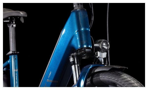 VTC Électrique Cube Touring Hybrid One 500 Easy Entry Shimano Cues 9V 500 Wh 700 mm Bleu Deep Sea 2025 – Image 8