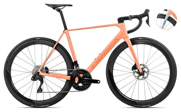 Vélo de Route Orbea Orca M30iLTD PWR Shimano 105 Di2 12V 700 mm Orange Cloud 2025 – Image 2