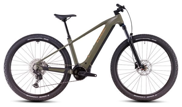 VTT Électrique Semi-Rigide Cube Reaction Hybrid Pro 600 Shimano Deore/Deore XT 12V 600 Wh 29'' Vert Dusty Olive 2025