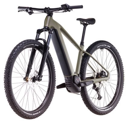 VTT Électrique Semi-Rigide Cube Reaction Hybrid Pro 600 Shimano Deore/Deore XT 12V 600 Wh 29'' Vert Dusty Olive 2025 – Image 3