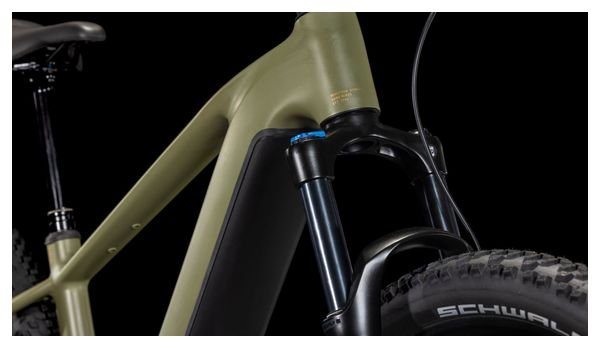 VTT Électrique Semi-Rigide Cube Reaction Hybrid Pro 600 Shimano Deore/Deore XT 12V 600 Wh 29'' Vert Dusty Olive 2025 – Image 8