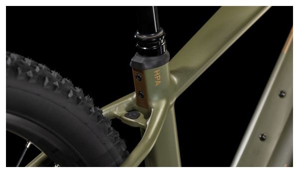 VTT Électrique Semi-Rigide Cube Reaction Hybrid Pro 600 Shimano Deore/Deore XT 12V 600 Wh 29'' Vert Dusty Olive 2025 – Image 10