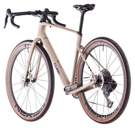 Vélo de Gravel Cube Nuroad C:62 SLT Sram Red XPLR AXS 13V 700 mm Beige Mineral Grit 2025 – Image 5