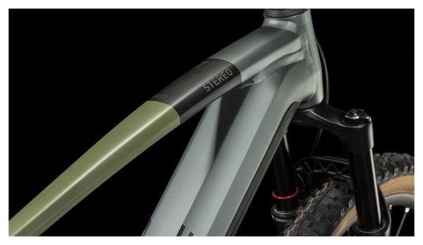 VTT Électrique Tout-Suspendu Cube Stereo Hybrid 120 TM 750 Sram GX Eagle 12V 750 Wh 29'' Gris Flash Vert Olive – Image 7