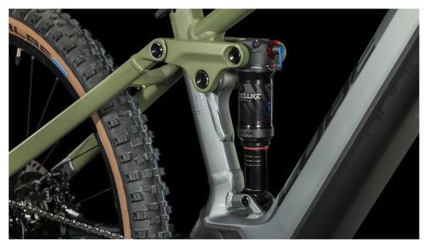 VTT Électrique Tout-Suspendu Cube Stereo Hybrid 120 TM 750 Sram GX Eagle 12V 750 Wh 29'' Gris Flash Vert Olive – Image 9